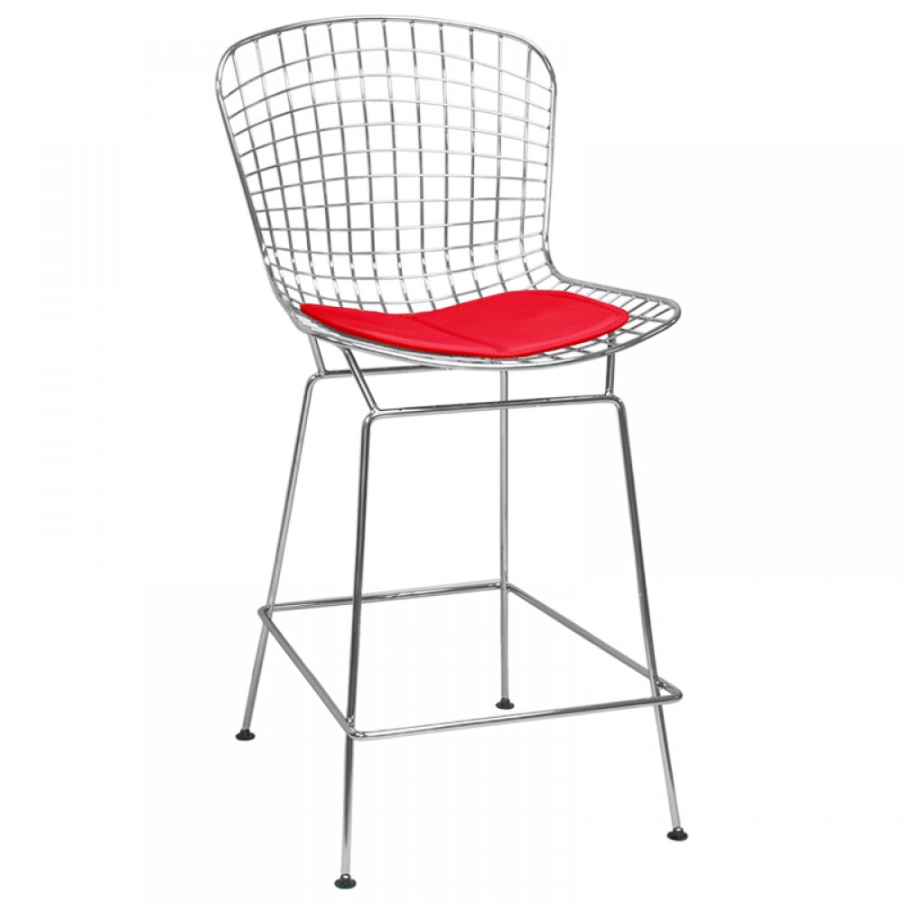 Chrome Wire Counter Stool