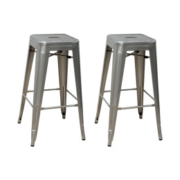 Industrial Bar Stool 2-Pack