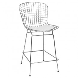Chrome Wire Counter Stool