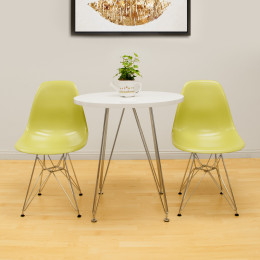 Paris Tower 3-Piece Dining Set White Table
