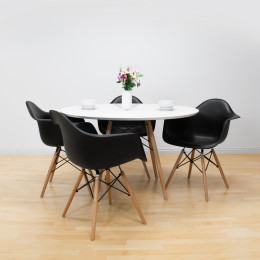 Paris Tower Round Table 5-Piece Dining Set