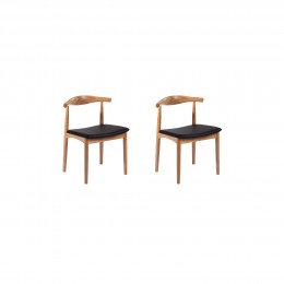 Solid Wood Chair Mid-Century Modern (Set of 2)