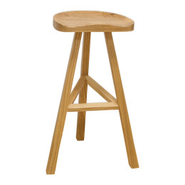 Hemi Wood Barstool